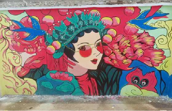 安化墙体彩绘-网红墙