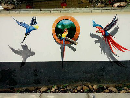 安化视觉错位-3D墙绘设计