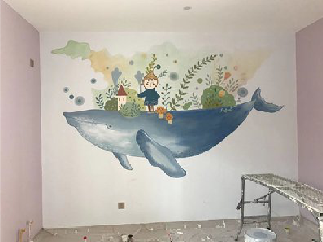 安化手绘墙的特点及优势。